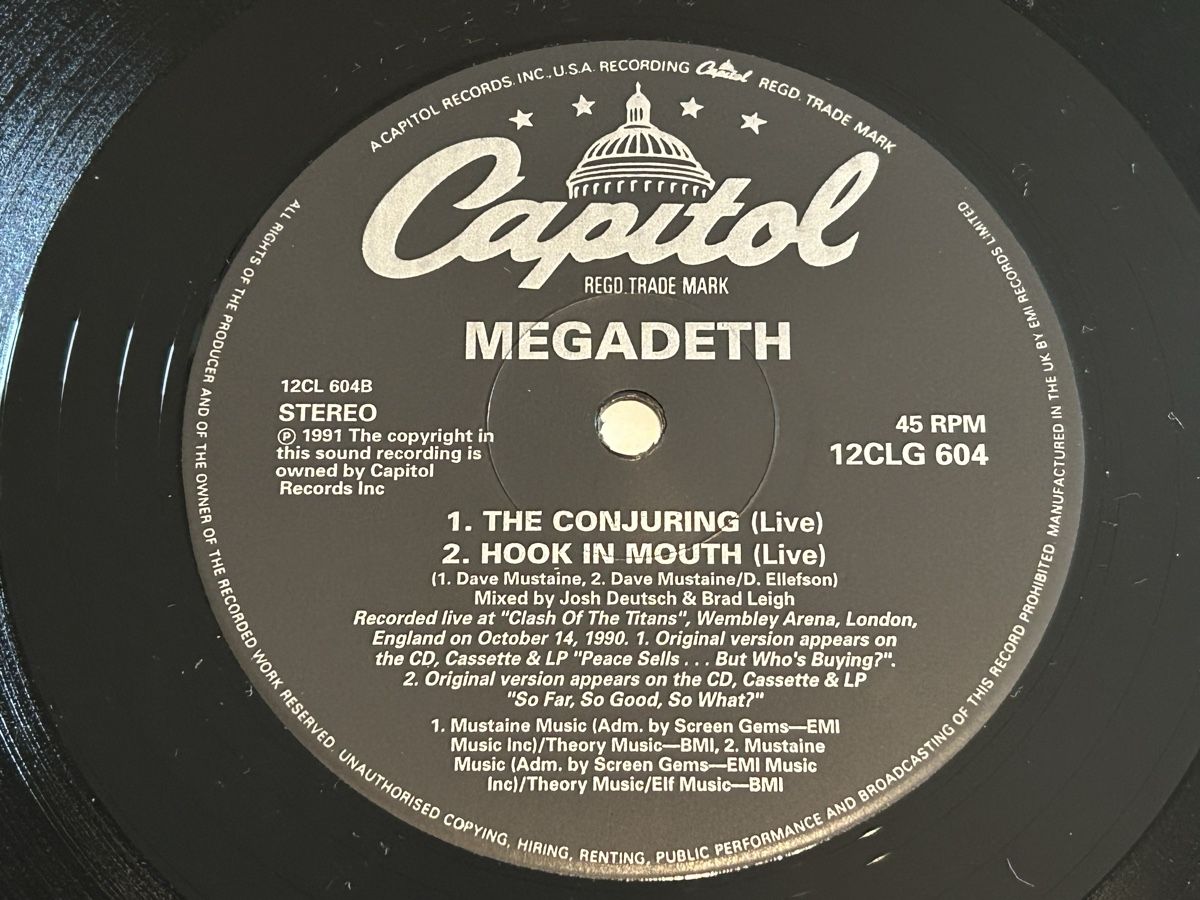 Dischi in vinile: Megadeth. 1991. Maxi. Limited Edition. Hangar 18 – Usato da Faulensee venduto da Mizuno06 5