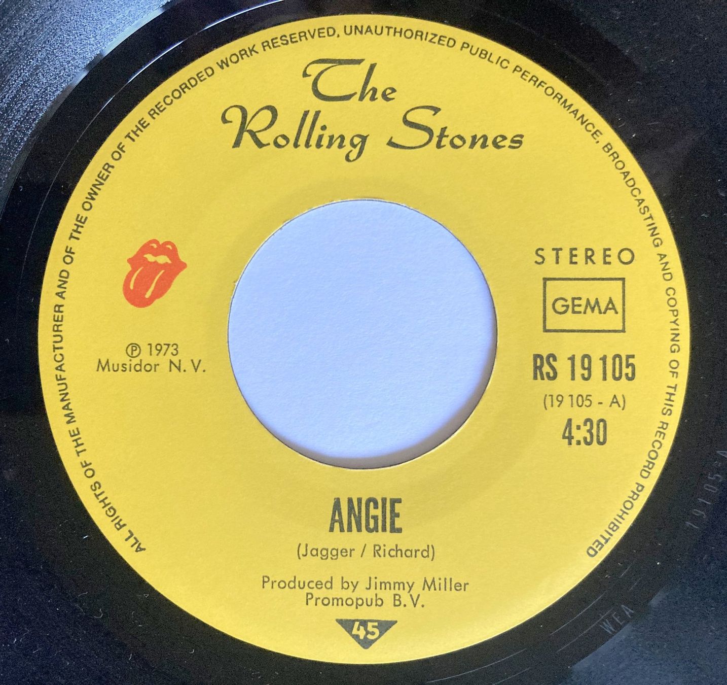 Dischi in vinile: ROLLING STONES - ANGIE – Usato da Bottens venduto da hotter-than-hell 2
