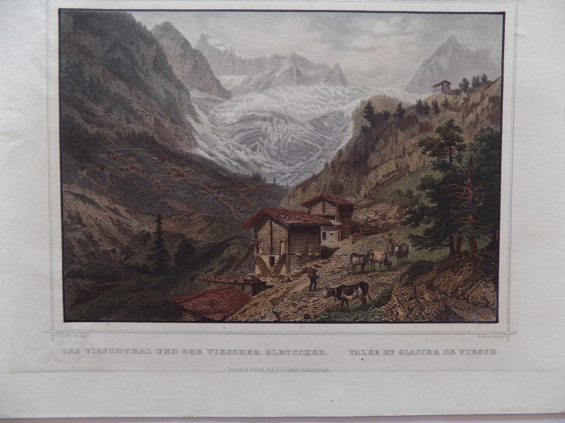 Incisioni: Fieschertal Fiesch Wallis – Usato da Risch venduto da Antikfee 1