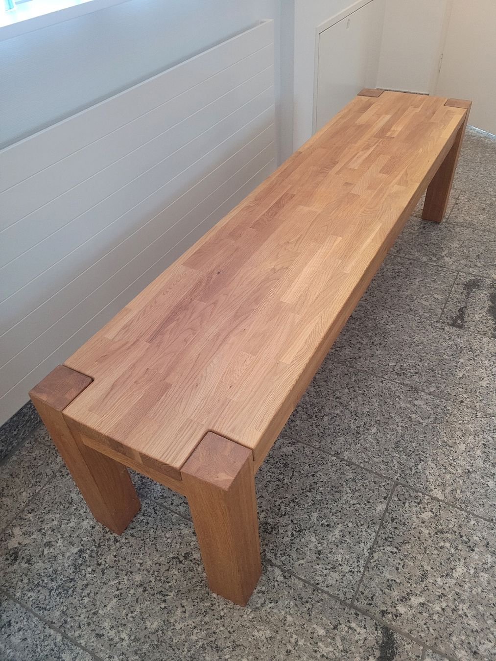 Panchine: Sitzbank Eiche Massivholz – Nuovo (secondo la descrizione) da Brunnen venduto da Sguapa