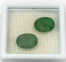 2x émeraudes 5.06 ct - Valeur 350.- Fr