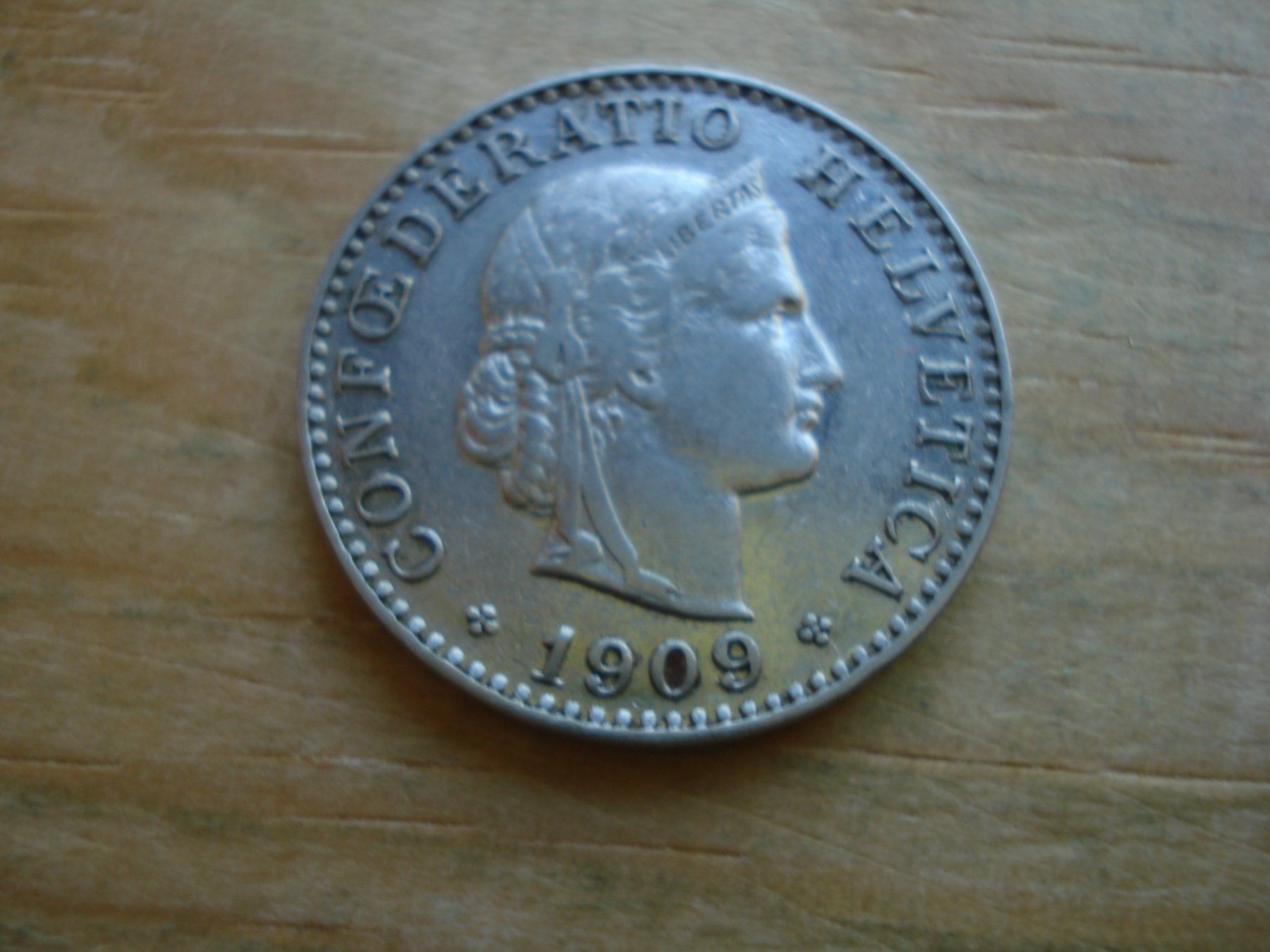 Tutti le monete: (S1) 20 Rappen 1909 – Usato da Erlach venduto da Net-Coins