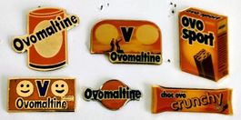 6 Ovomaltine Pins spezielle Serie