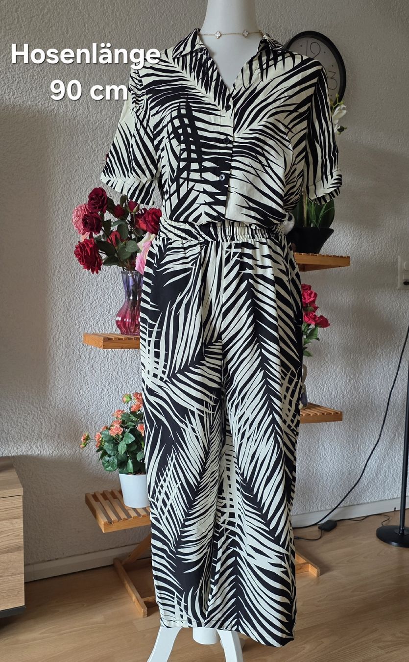 Lotti di vestiti: 2-Piece Set Damen Viscose Palm Print Gr M – Usato da Klingnau venduto da fairy.princess 2