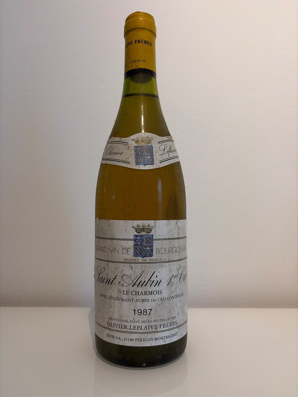 Vino: Saint Aubin 1er Cru 1987 – Usato da Basel venduto da LSK-MEM