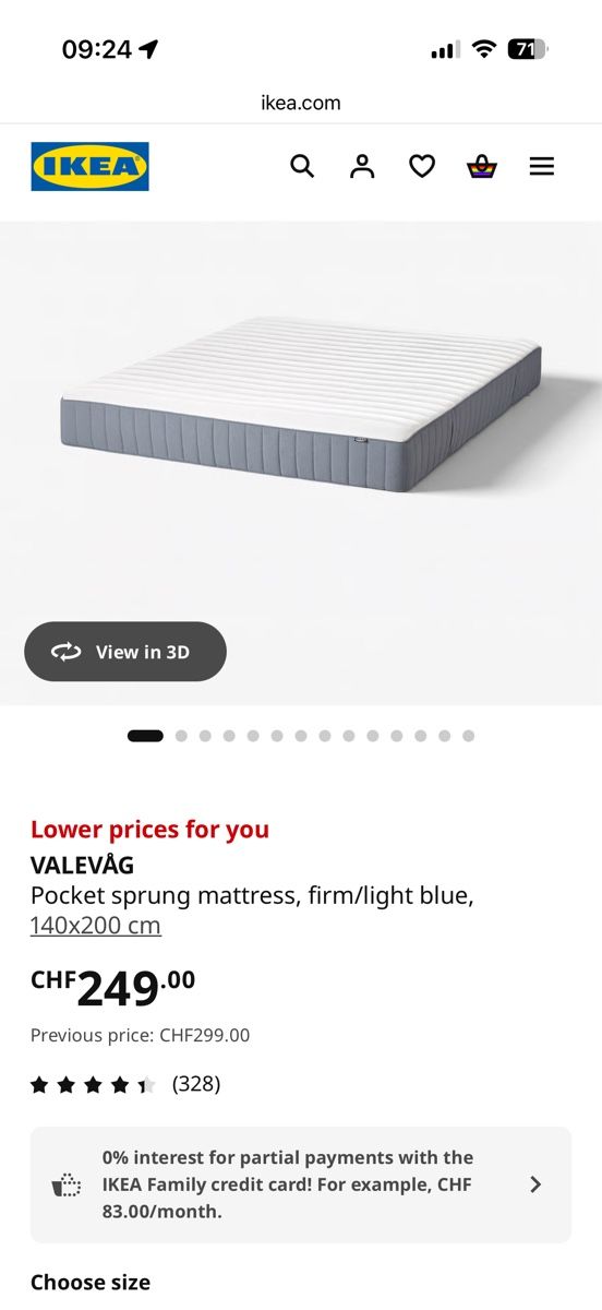 Betten: Ikea Kleppstad bed frame and mattress. Barely used – Gebraucht aus Zürich von edw_z8sn 3