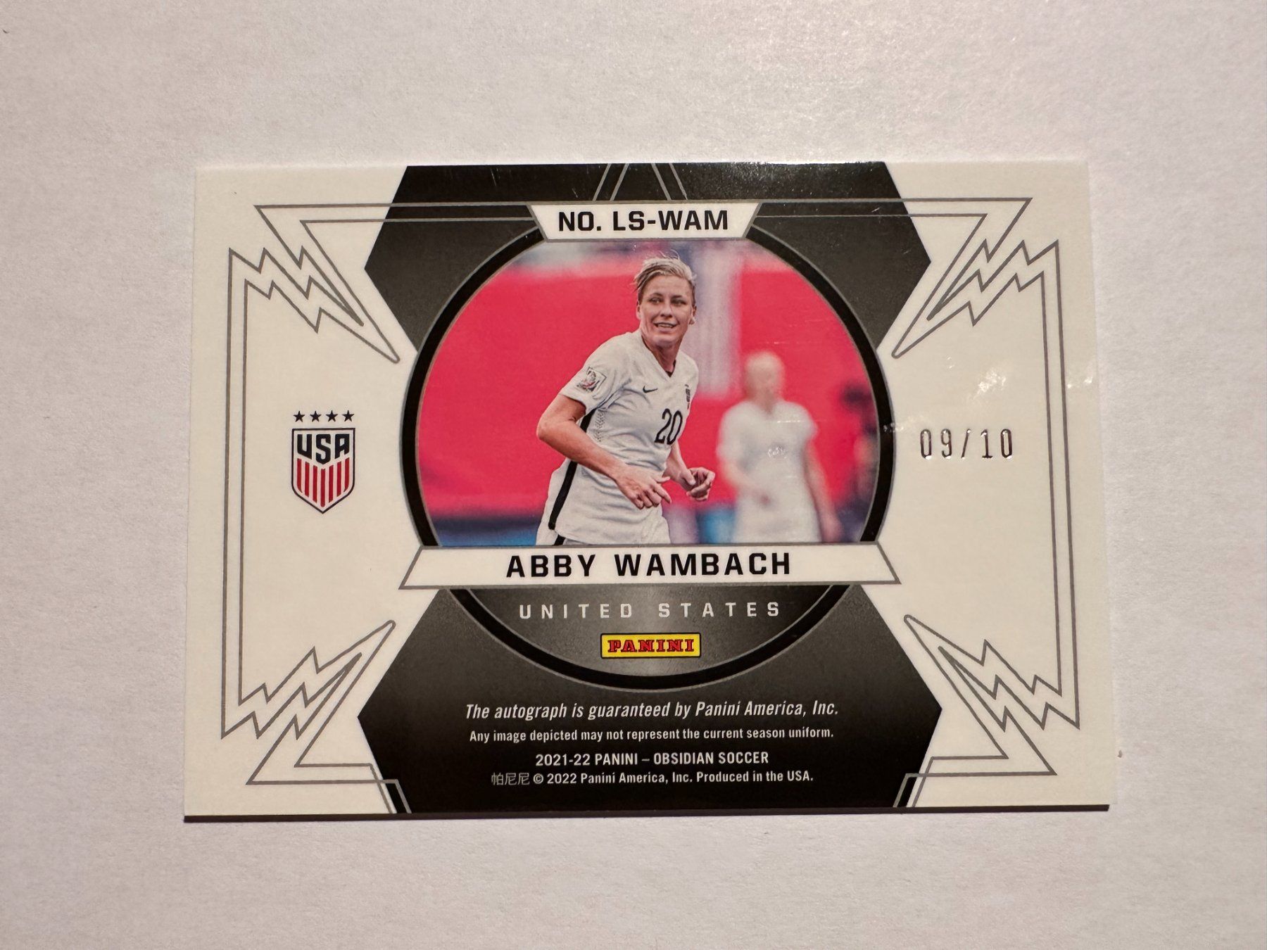 Panini Carte collezionabili: 2021 Panini Obsidian Abby Wambach Auto /10 – Usato da Hagendorn venduto da Pokecollectorch 4