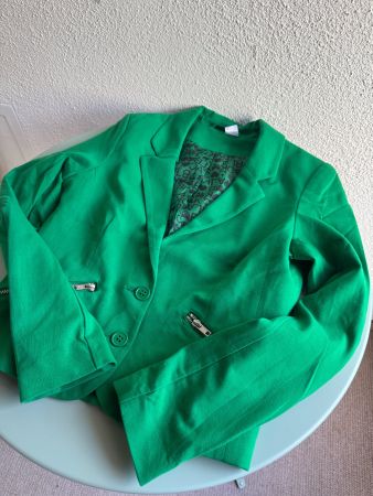 Grüner Blazer/Jackett Grösse 36 knallgrün