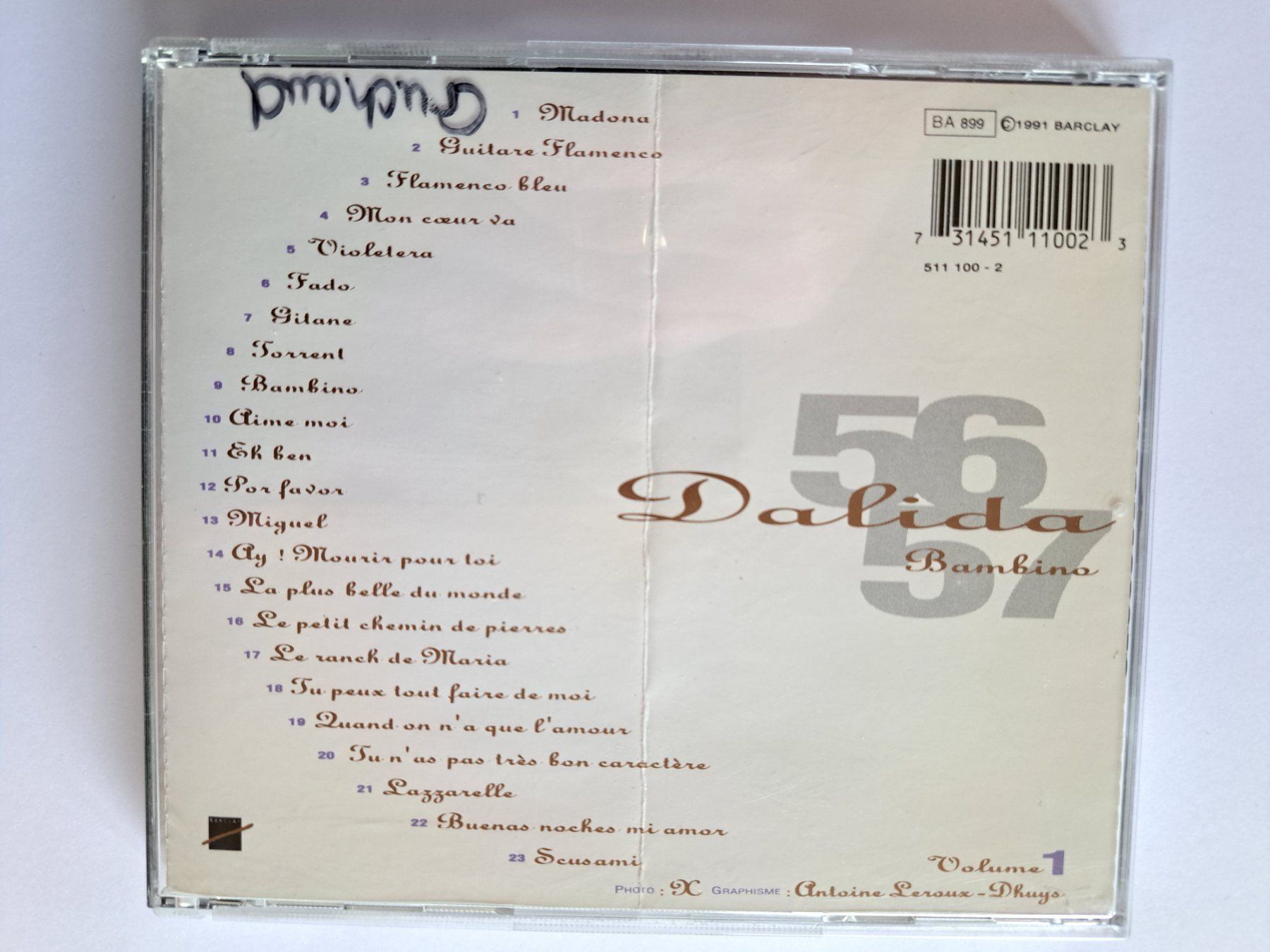 CDs: Cd  Dalida - 56 - 57 – Gebraucht aus Pully von bro_n52j 1