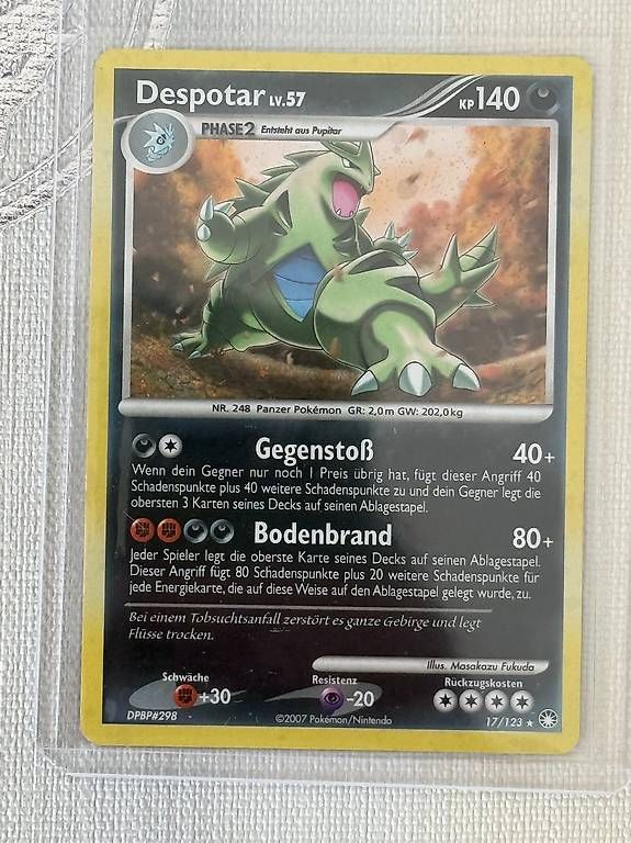 Carte collezionabili: Carte pokemon Luxray- Tyranitar Holo DE – Usato da Bäretswil venduto da Sal_80 2