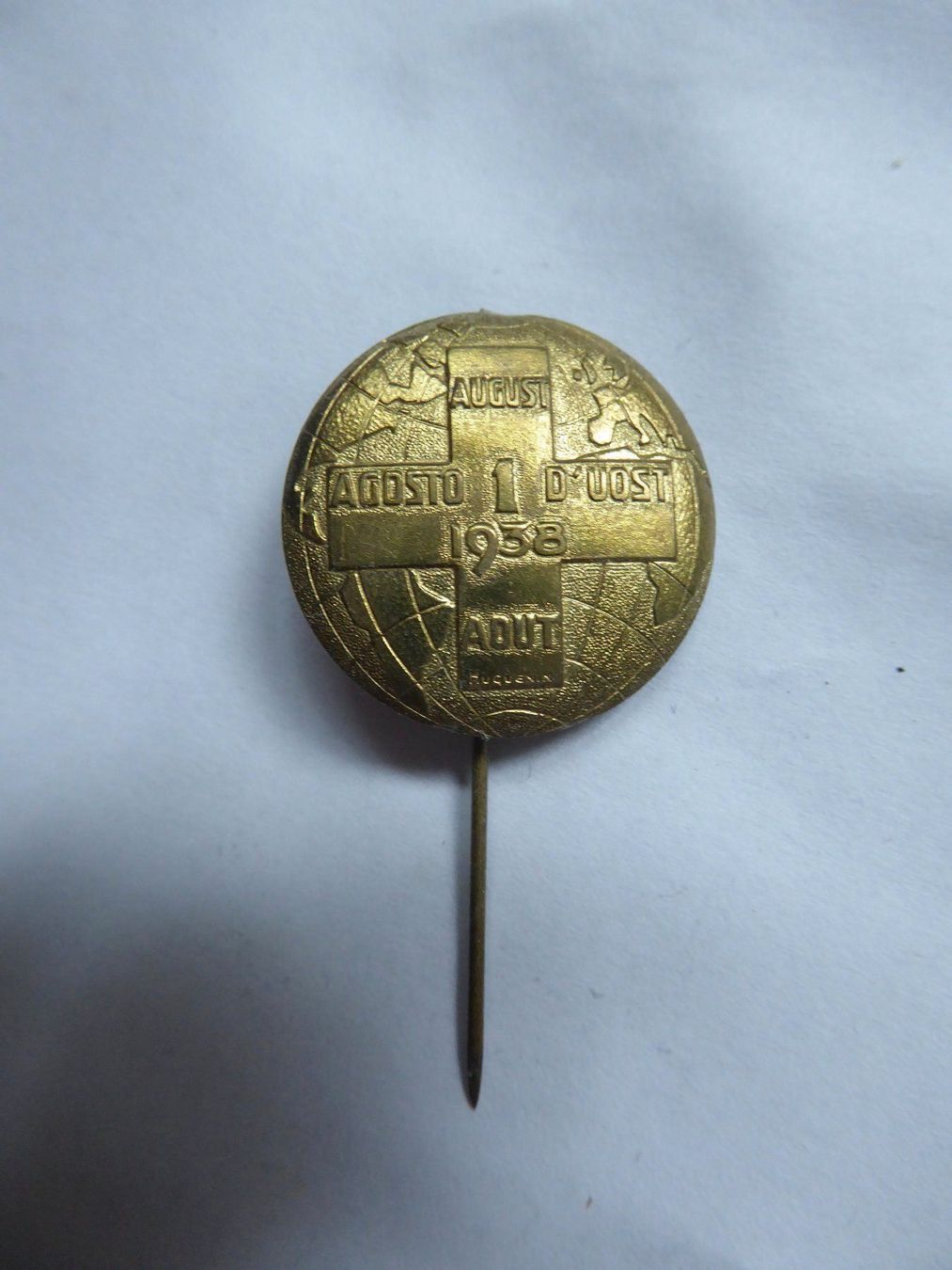 Placchette & Badge: Abzeichen vom 1. August 1938 – Usato da Zürich venduto da Chaeffeler