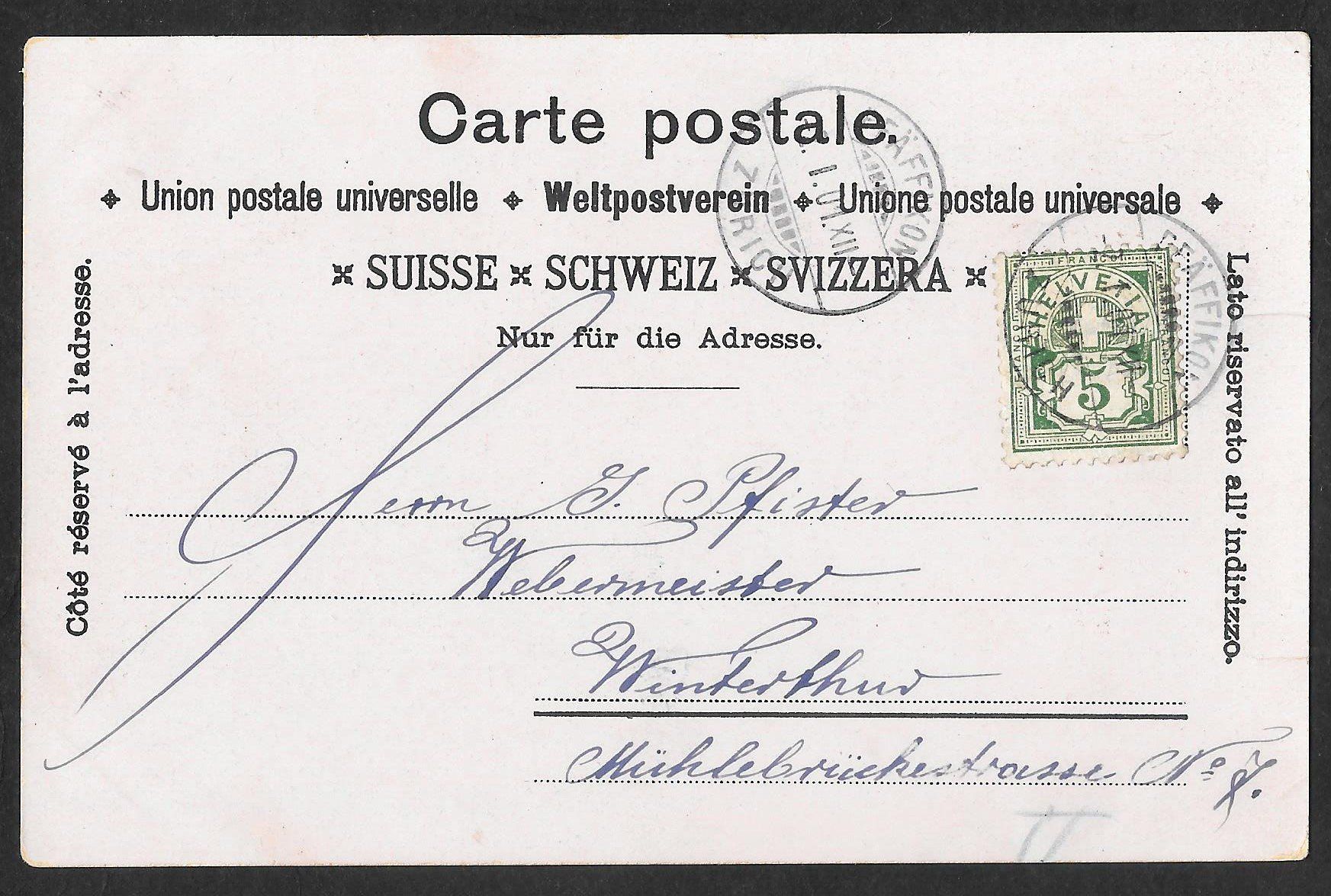 Cartoline postali: Pfäffikon Nachtlithografie 3 Bilder – Usato da Olten venduto da clotaldi 1