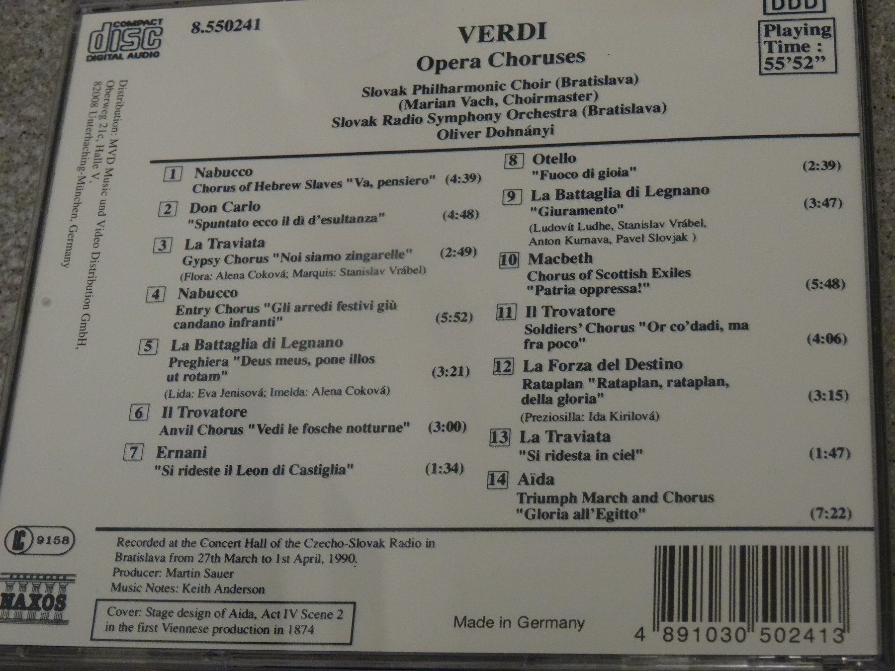 CD: Verdi - Opera Choruses CD – Usato da Olten venduto da Disc-Ausverkauf 1