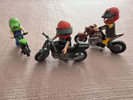 Ensemble Playmobil Motos & Pilotes - Cadeau Idéal Été 🏍️ 
