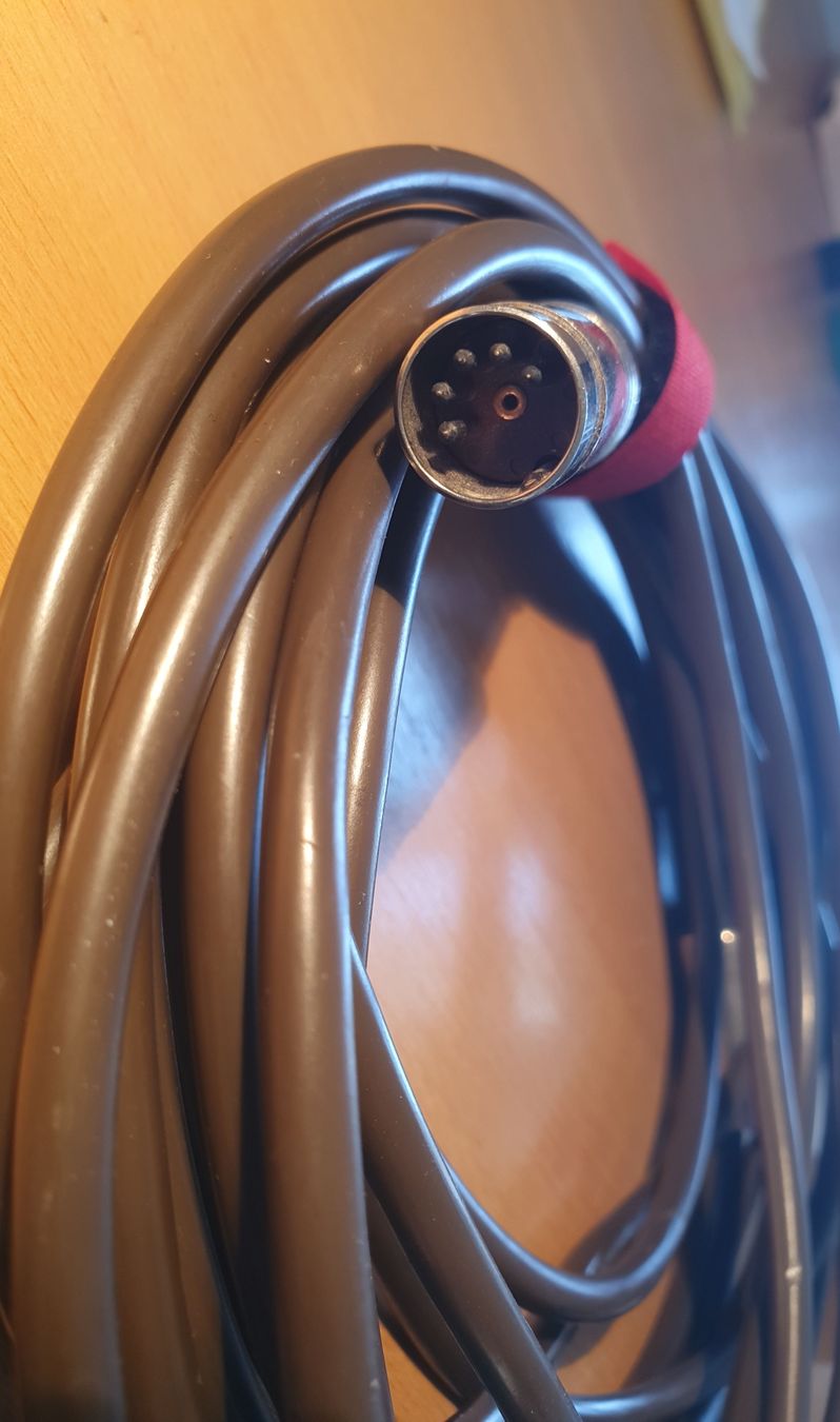 Cavi: Vintage MIDI Mikrofonkabel - 5-polig - 6,5 Meter – Usato da Burgdorf venduto da mentalshopCH