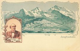 Jungfraubahn mit Porträt Guyer-Zeller 75-Jahre 1987