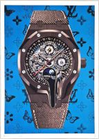 Death NYC Ltd Ed Pop Art Druck " Vuitton Audemars Piguet
