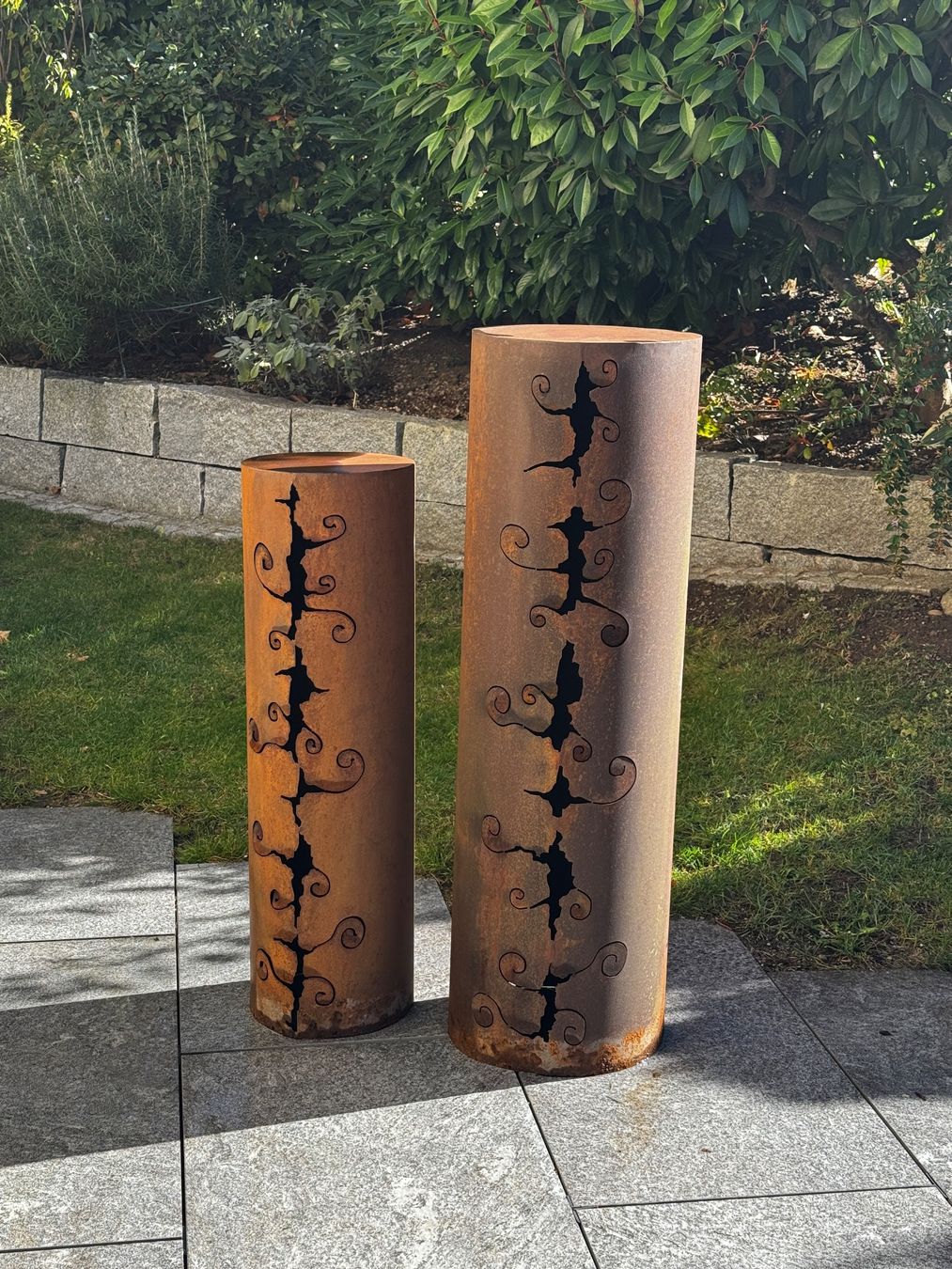 Skulpturen & Statuen: Garten Rost Säule Set – Gebraucht aus Illnau von PS62 1