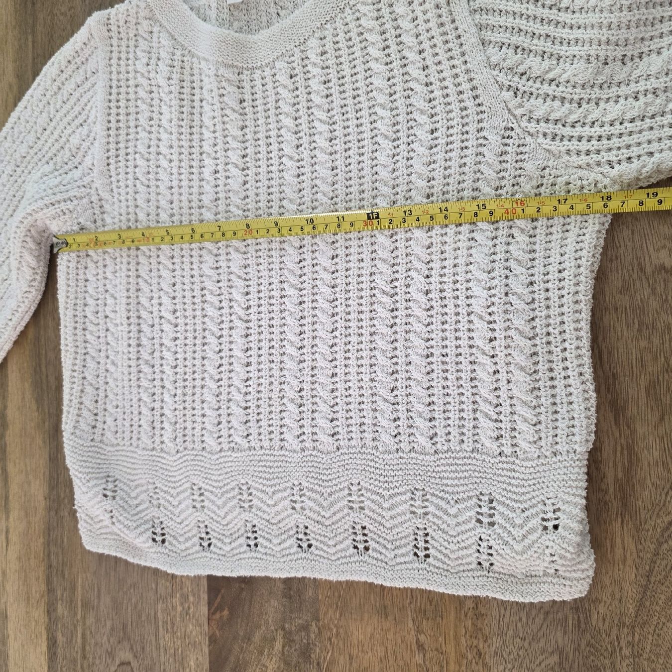 Mango Maglioni & Felpe: MNG Pullover Creme Grösse S Strickmuster 3/4 Ärmel – Usato da Rheinsulz venduto da Gilea 6