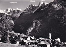Soglio (Bergell) gegen Sciora-Gruppe  1970
