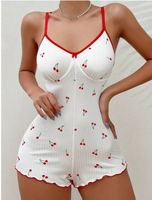 NEUES cooles Shorti Kirschen weiss-rot Gr. S - 224220