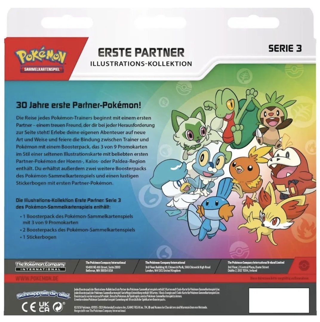 Pokémon First Partner Illustration Collection Series 3 EN (Neu und ...