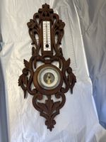 Antiker Thermometer mit Barometer 