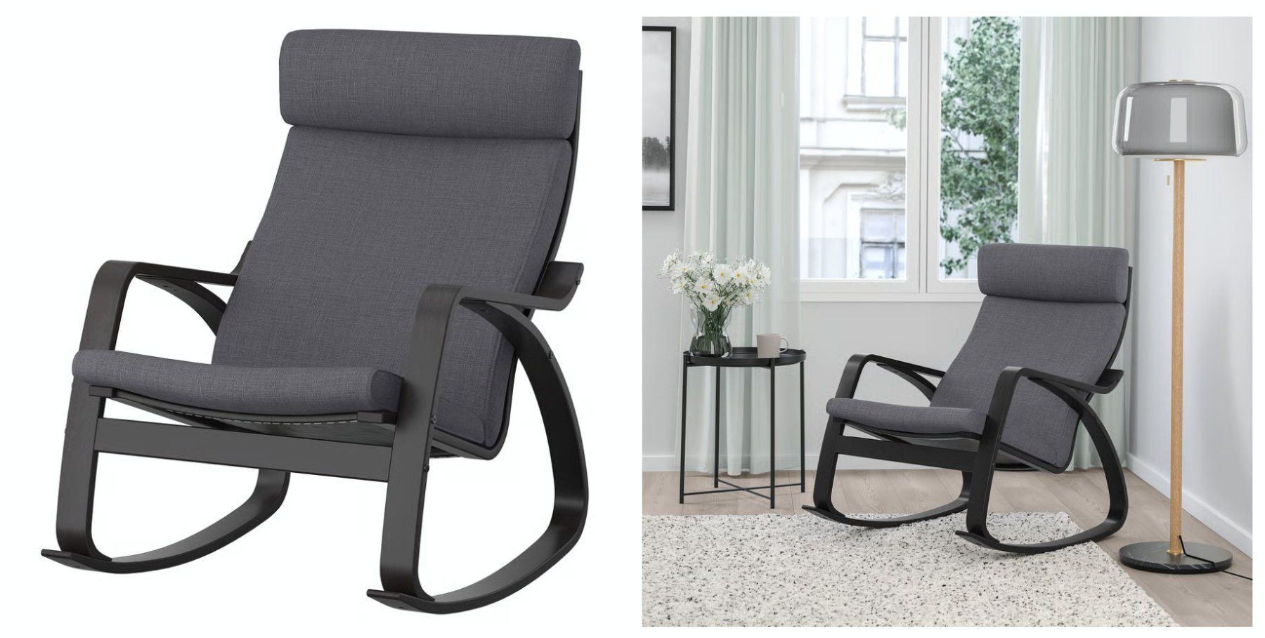 Ikea Poltrone: Ikea Schaukelstuhl, Modell Poäng, Bezug Grau – Usato da Zug venduto da gbvidal 3