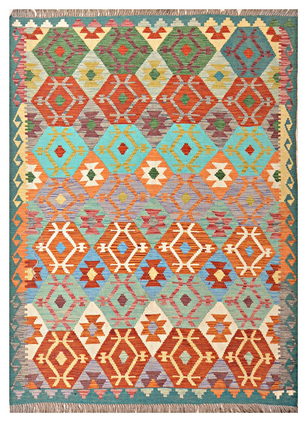 Kelim Tappeti: Oriente Kelim Teppich 150x200 Cm – Nuovo e nell'imballaggio originale da Lahore venduto da Fairways79 1