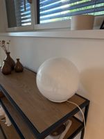 Globe Lamp - White Glass
