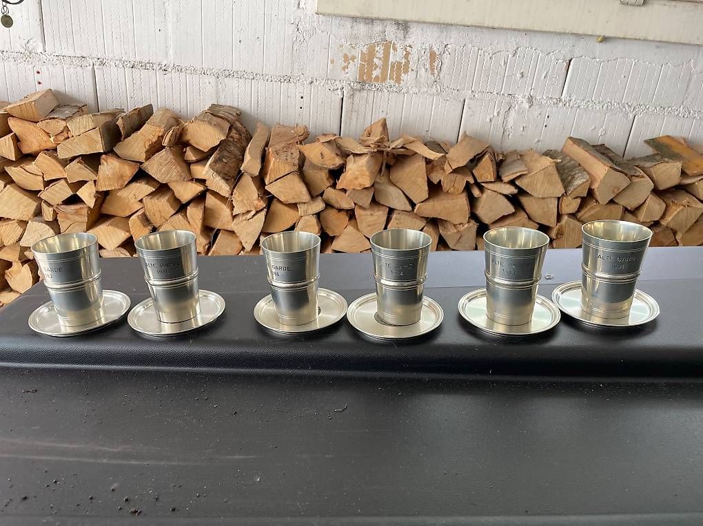 Carafes: Zinnbecher-Sammlung mit Karaffe – D'occasion à Chur par Tenorio 1
