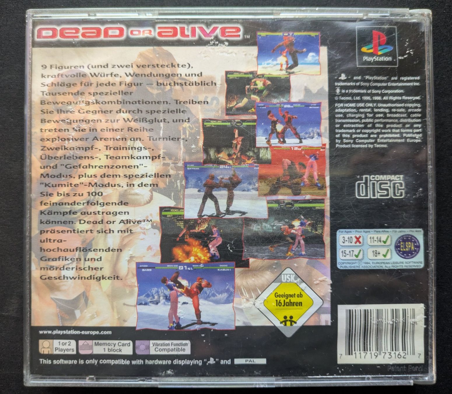 Sony Giochi: Dead or Alive Playstation 1 – Usato da Bubikon venduto da el-ectronico 1