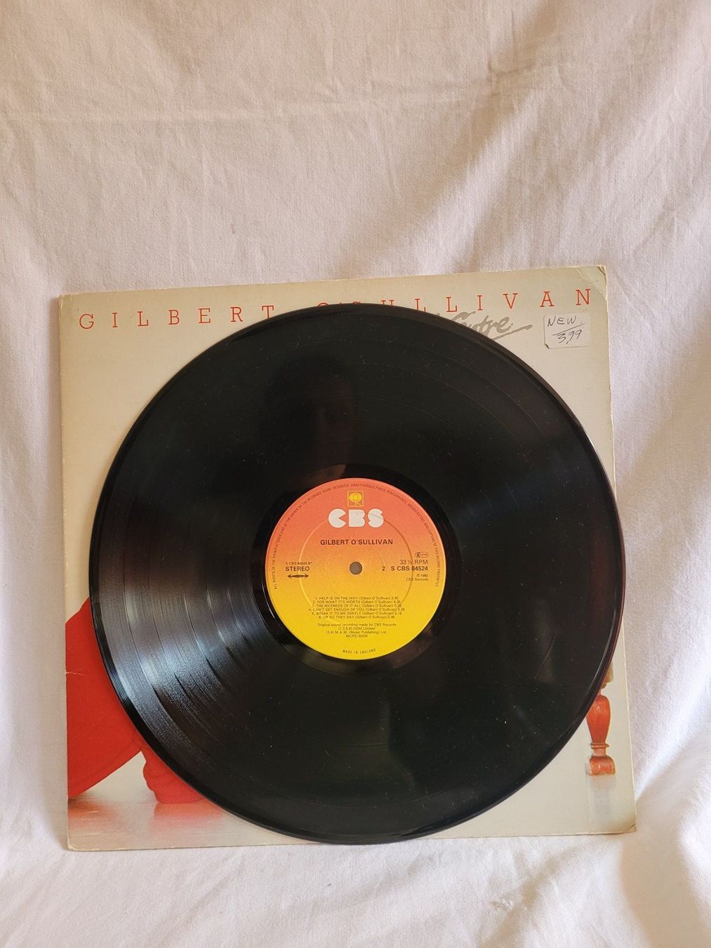 Dischi in vinile: Vinyle 33T Gilbert O'Sullivan "Off Centre" CBS Records – Usato da la Chaux-de-Fonds venduto da Lampe 4