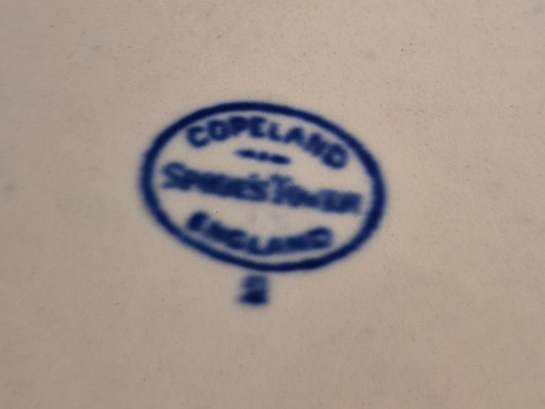 Piatti di portata: Grand plat ancien Copeland Spode's Tower. – Usato da Fully venduto da tameab 2