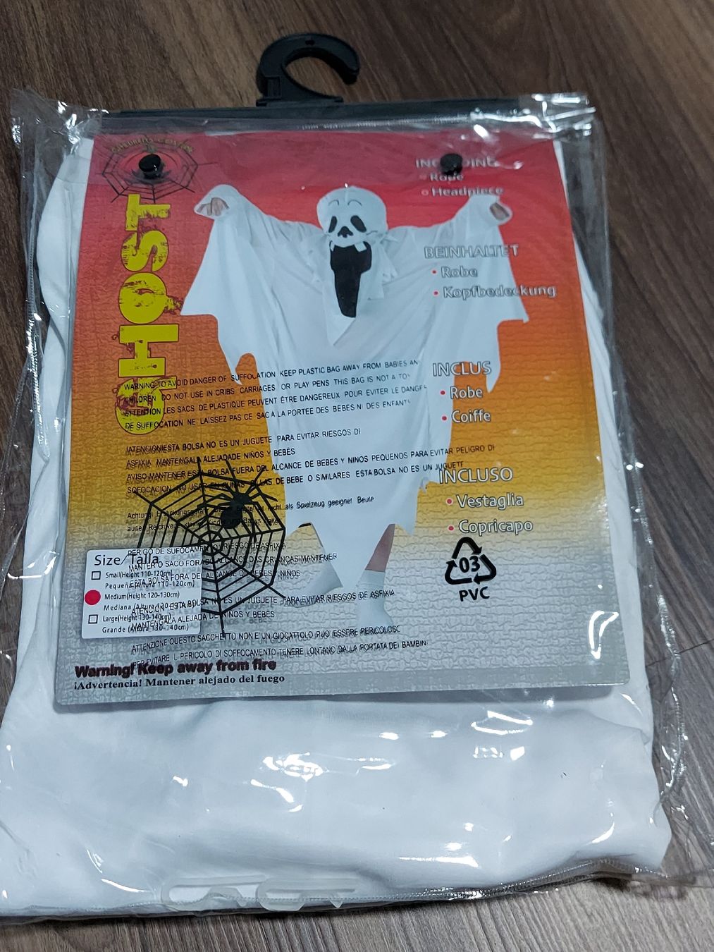 Costumi: Kostüm Kinder Geist 120-130cm NEU – Nuovo e nell'imballaggio originale da Altishofen venduto da tammy05