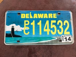 DELAWARE LIGHTHOUSE NUMMERNSCHILD LICENSE PLATE