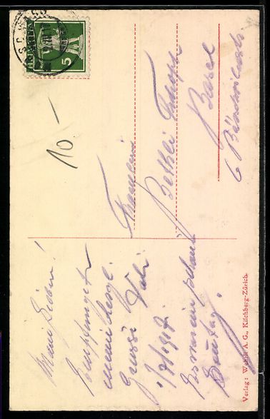 Ansichtskarten: Axenstein, Am Vierwaldstättersee, Dampf – Gebraucht aus Berlin von bartko-reher 1