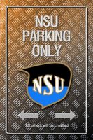 Blechschild NSU.PARKING ONLY