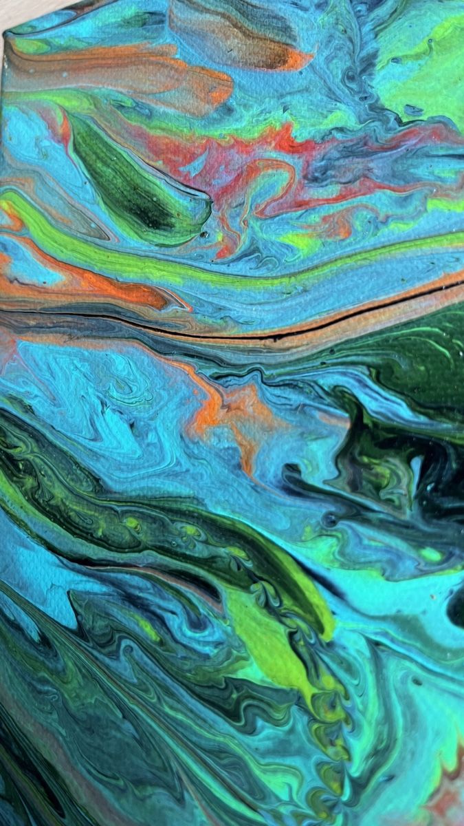 Dipinti: Abstraktes Acryl Bild "Laguna" – Nuovo (secondo la descrizione) da Hochdorf venduto da Jasminurschel 3
