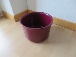 Blumentopf bordeauxrot