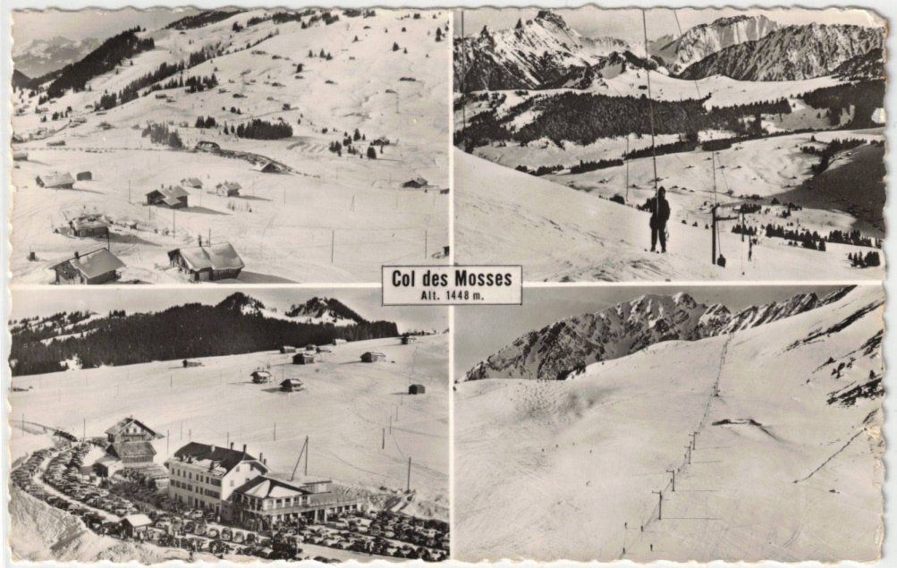 Cartoline postali: Col des Mosses - 4 Bild AK – Usato da Binningen venduto da Mountainrider