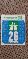 Autobahnvignette / Vignette 2026 für Schweizer Autobahnen