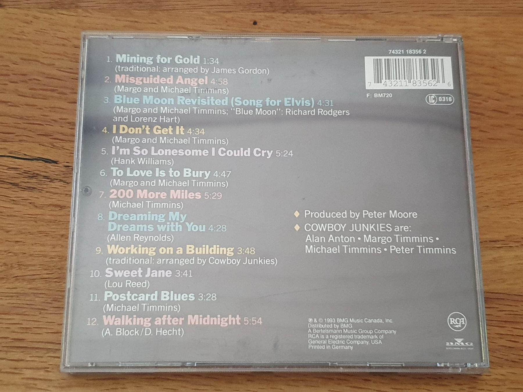 CD: Cowboy Junkies - The Trinity Session - CD – Usato da Auenstein venduto da Trilos 1