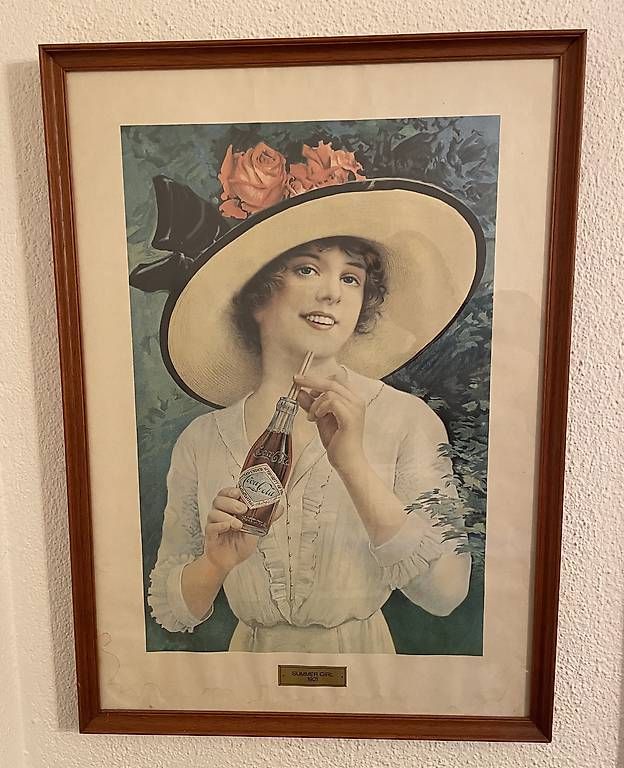 Poster & Bilder: Vintage Werbeplakat Coca-Cola 1931 – Gebraucht aus Susch von StephSchwab