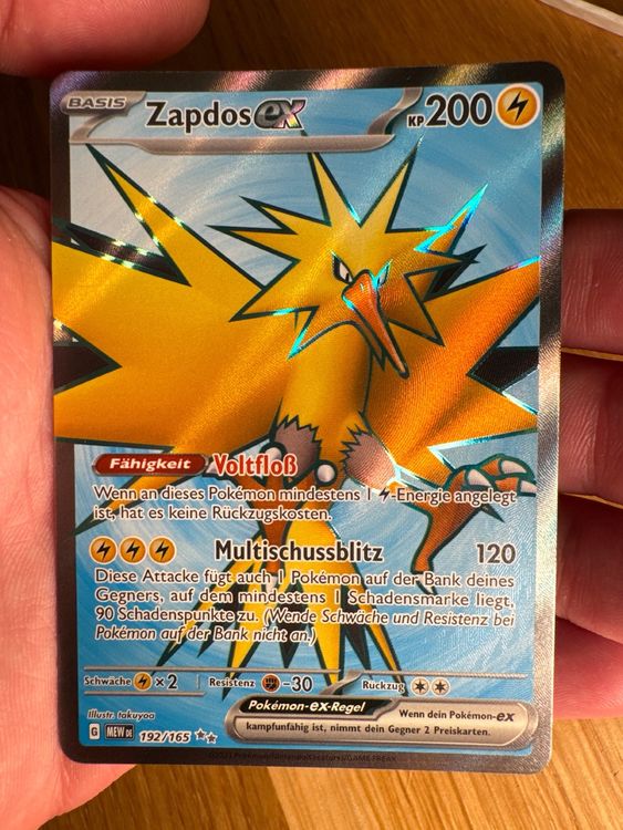Zapdos Ex 3.5 Booster-Paket – 4 Booster + 3 Promokarten, Deutsch, Limitiert, Inkl. Heartforcards Versandschutz