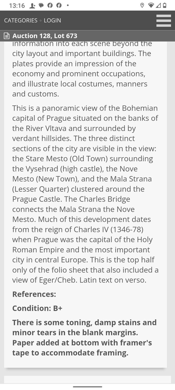 Foto & Immagini: Antiker PRAGA Stadtplan 1572 – Usato da Basel venduto da Mippo131 6