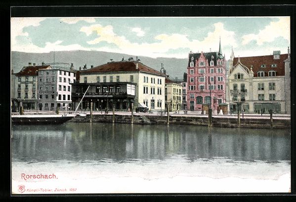 Cartes postales: Rorschach, Dampfer vor dem Bahnhofs-Rest – D'occasion à Berlin par bartko-reher