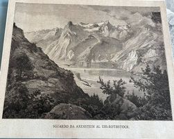 alter Stich von Axenstein mit Uri-Rotstock/Uri