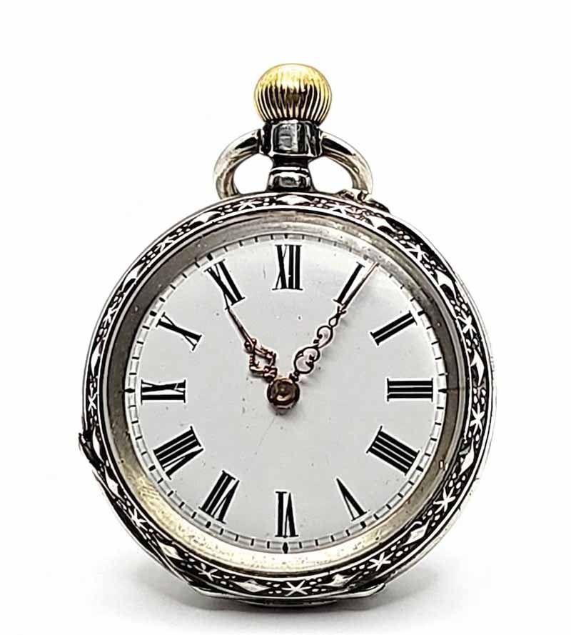Swiss Orologi: Taschenuhr Silber antik – Usato da Zug venduto da urzeit