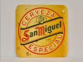 Bierdeckel SAN MIGUEL CERVEZA Bier Untersetzer Vintage